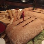 Steak sandwich at 75 chestnut in Boston
