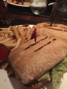 Steak sandwich at 75 chestnut in Boston