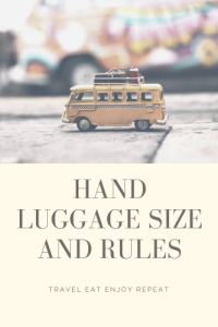 hand luggage size