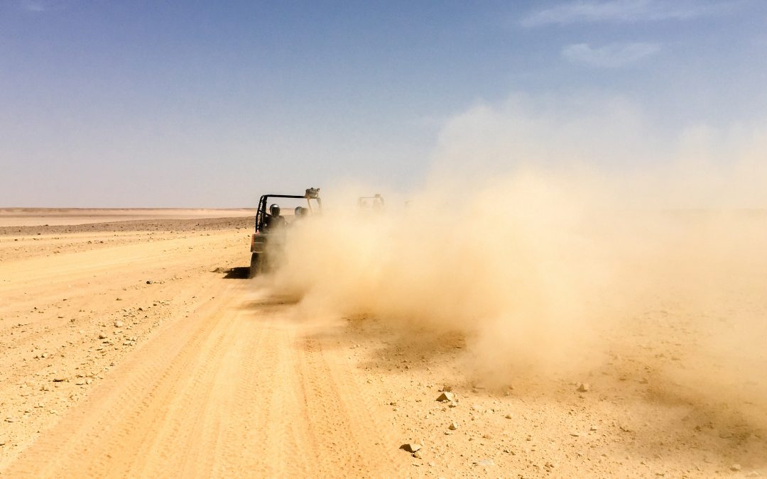 Egypt: dune buggy in the desert